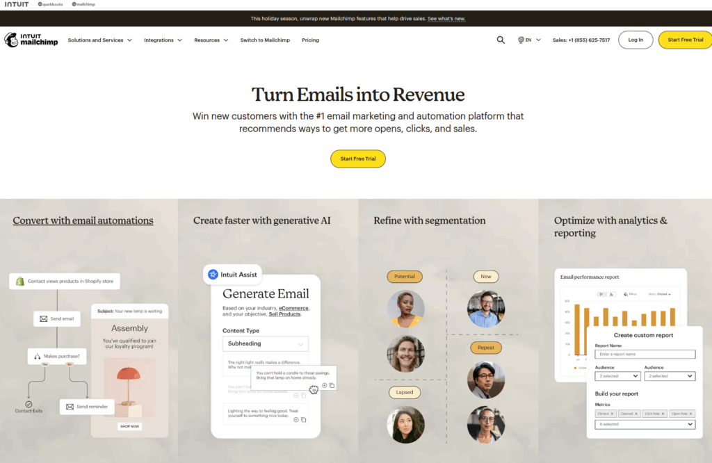 이메일 마케팅 플랫폼, mailchimp
