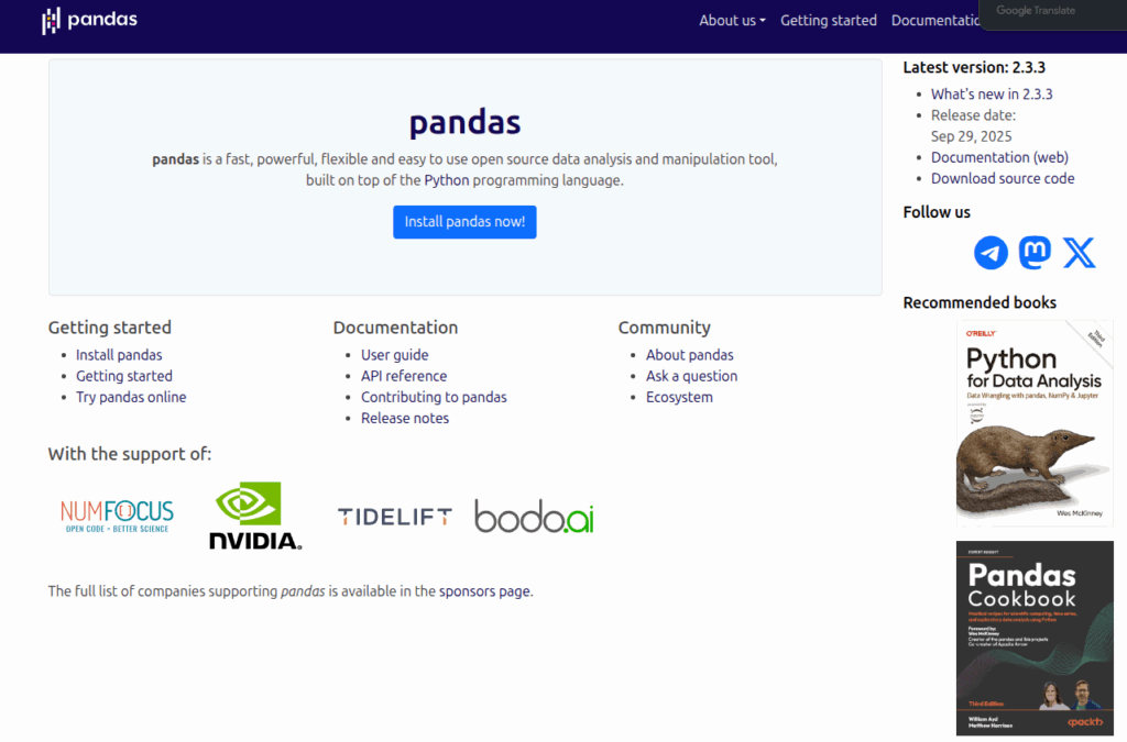 업무 자동화, Pyhon, Padas