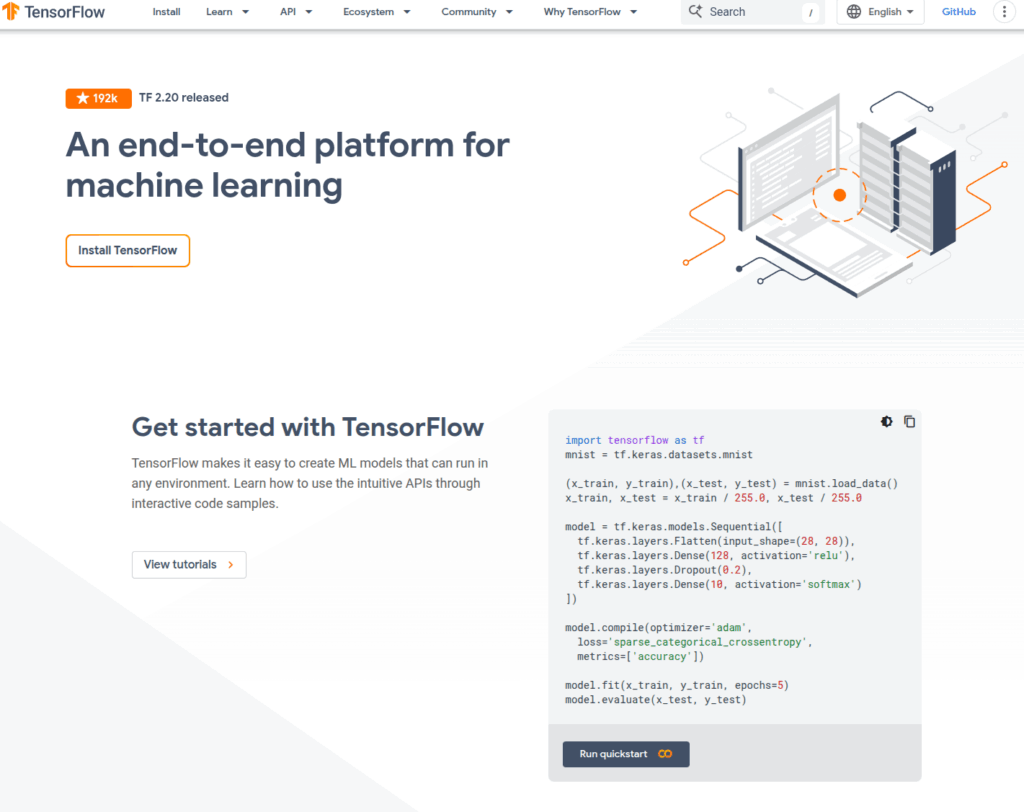 머신 러닝, 오픈소스 활용, TensorFlow