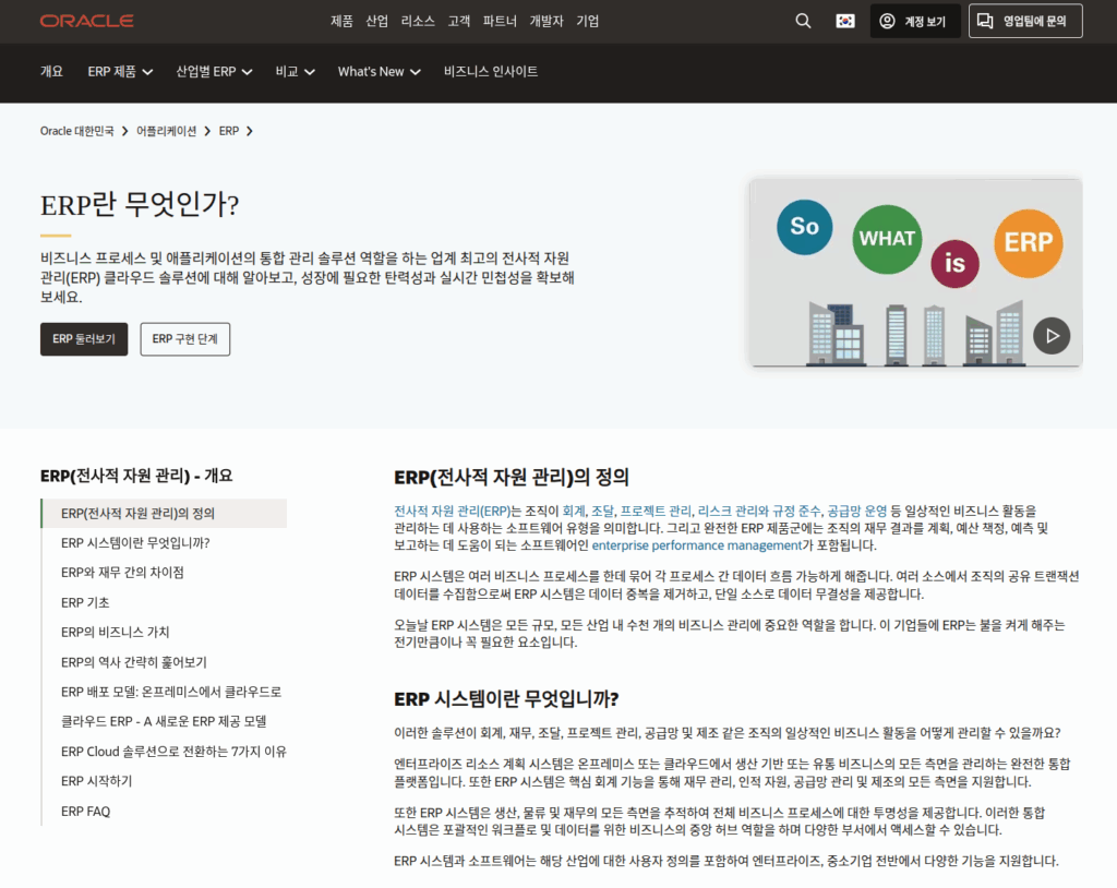 ERP,  RPA 활용 분야