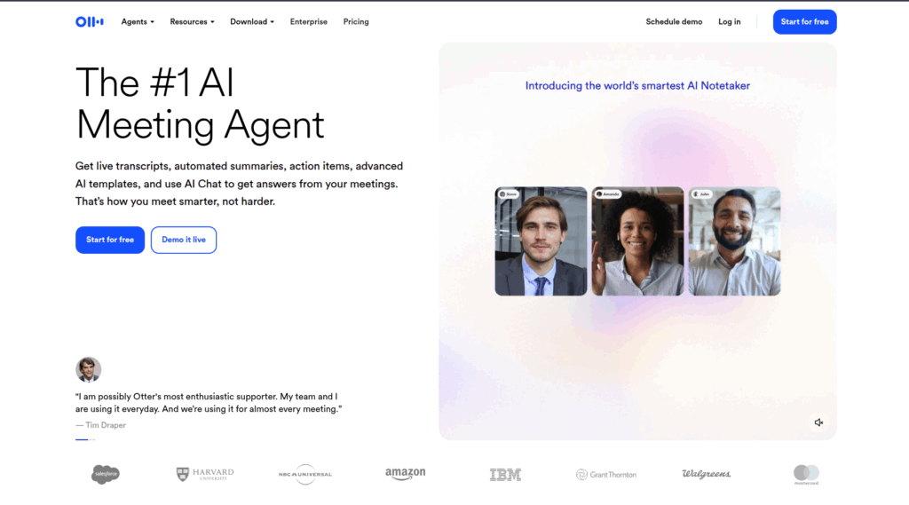 AI 생산성 도구, 업무 생산성 개선 툴 추천 TOP 10 2 AI 생산성 도구, 업무 생산성 개선 툴 추천 Otter.ai