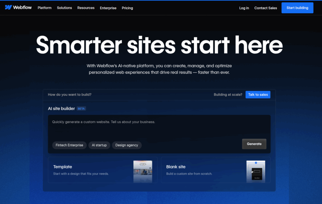 노코드, 노코드 툴로 시작하는 AI 자동화 : 업무 자동화의 0단계 3 웹 앱 제작 노코드 툴, Webflow