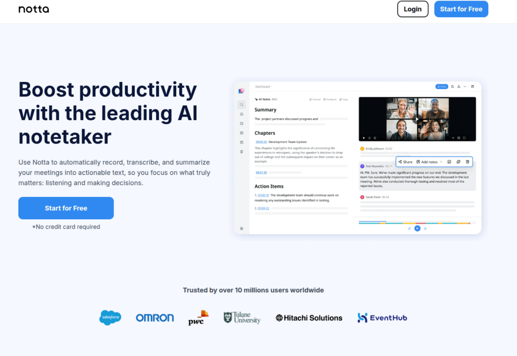 자동 받아쓰기(음성 텍스트 변환) 서비스, 왜 지금 꼭 알아야 할까요? 3 자동 받아쓰기, 음성 텍스트 변환, Notta